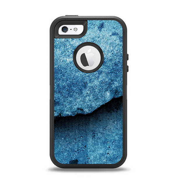 The Blue Broken Concrete Apple iPhone 5-5s Otterbox Defender Case Skin Set