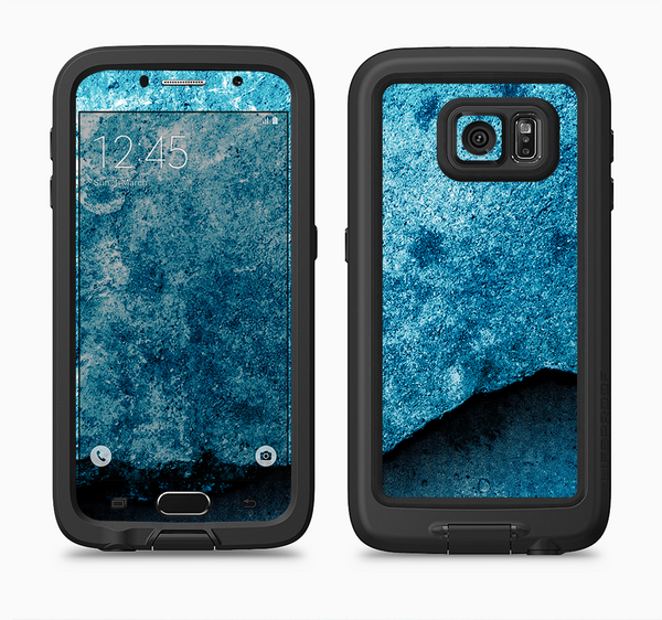 The Blue Broken Concrete Full Body Samsung Galaxy S6 LifeProof Fre Case Skin Kit