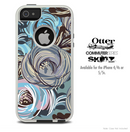 The Abstract Subtle Toned Floral Strokes Skin For The iPhone 4-4s or 5-5s Otterbox Commuter Case