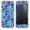 The Blue & Burgundy Vector Tweety Birds Skin for the iPhone 3, 4-4s, 5-5s or 5c