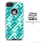 The Blue Chevron Locking Bars Skin For The iPhone 4-4s or 5-5s Otterbox Commuter Case