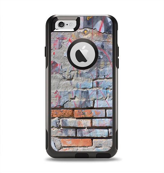 The Blue Chipped Graffiti Wall Apple iPhone 6 Otterbox Commuter Case Skin Set