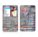 The Blue Chipped Graffiti Wall Skin For The Apple iPod Classic