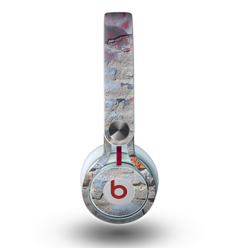 The Blue Chipped Graffiti Wall Skin for the Beats by Dre Mixr Headphones