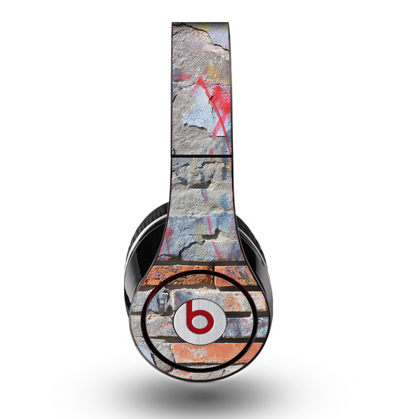 The Blue Chipped Graffiti Wall Skin for the Original Beats by Dre Studio Headphones
