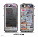 The Blue Chipped Graffiti Wall Skin for the iPhone 5c nüüd LifeProof Case