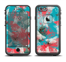The Blue & Coral Abstract Butterfly Sprout Apple iPhone 6/6s LifeProof Fre Case Skin Set