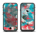 The Blue & Coral Abstract Butterfly Sprout Apple iPhone 6/6s Plus LifeProof Fre Case Skin Set