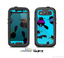The Blue & Cute Fashion Cats Skin For The Samsung Galaxy S3 LifeProof Case