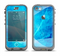 The Blue DIstressed Waves Apple iPhone 5c LifeProof Nuud Case Skin Set