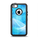 The Blue DIstressed Waves Apple iPhone 5c Otterbox Defender Case Skin Set