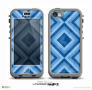 The Blue Diamond Pattern Skin for the iPhone 5c nüüd LifeProof Case