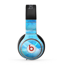 The Blue Distressed Waves Skin for the Beats by Dre Pro Headphones
