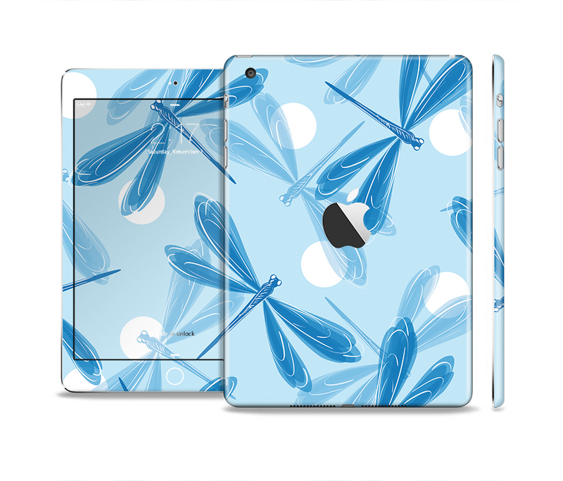 The Blue DragonFly Skin Set for the Apple iPad Mini 4