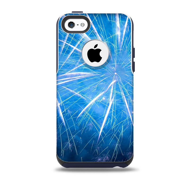 The Blue Fireworks Skin for the iPhone 5c OtterBox Commuter Case