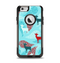 The Blue Fun Colored Deer Vector Apple iPhone 6 Otterbox Commuter Case Skin Set