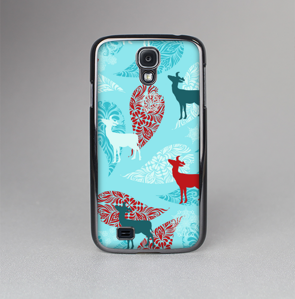 The Blue Fun Colored Deer Vector Skin-Sert Case for the Samsung Galaxy S4