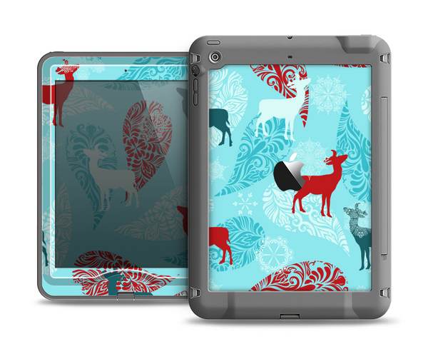 The Blue Fun Colored Deer Vector Apple iPad Mini LifeProof Nuud Case Skin Set