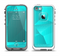 The Blue Geometric Pattern Apple iPhone 5-5s LifeProof Fre Case Skin Set