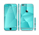 The Blue Geometric Pattern Sectioned Skin Series for the Apple iPhone 6s Plus
