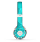 The Blue Geometric Pattern Skin for the Beats by Dre Solo 2 Headphones