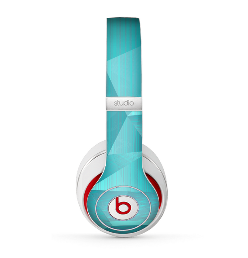 The Blue Geometric Pattern Skin for the Beats by Dre Studio (2013+ Version) Headphones