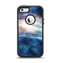 The Blue & Gold Glowing Star-Wave Apple iPhone 5-5s Otterbox Defender Case Skin Set