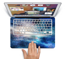 The Blue & Gold Glowing Star-Wave Skin Set for the Apple MacBook Air 11"