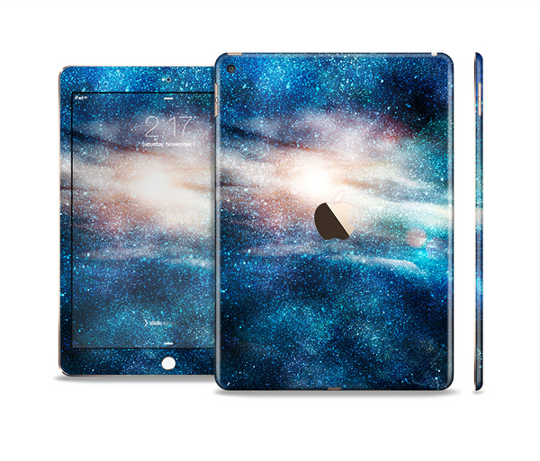 The Blue & Gold Glowing Star-Wave Skin Set for the Apple iPad Pro