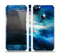 The Blue & Gold Glowing Star-Wave Skin Set for the Apple iPhone 5