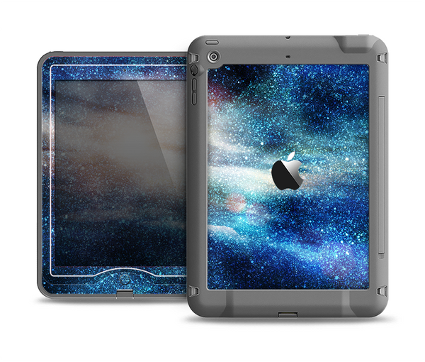 The Blue & Gold Glowing Star-Wave Apple iPad Mini LifeProof Nuud Case Skin Set