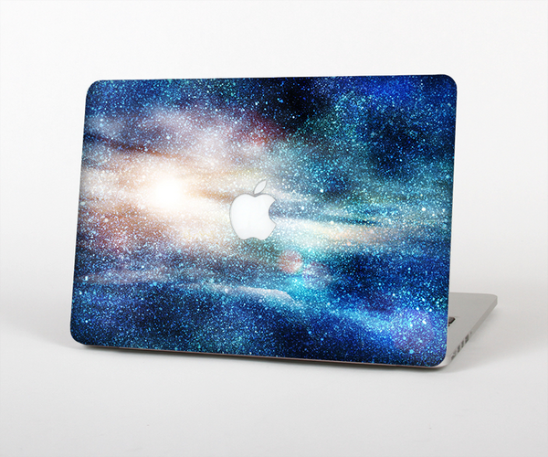 The Blue & Gold Glowing Star-Wave Skin Set for the Apple MacBook Air 11"