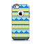 The Blue & Gold Tribal Ethic Geometric Pattern Apple iPhone 5c Otterbox Commuter Case Skin Set