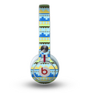 The Blue & Gold Tribal Ethic Geometric Pattern copy Skin for the Beats by Dre Mixr Headphones