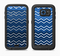 The Blue Gradient Layered Chevron Full Body Samsung Galaxy S6 LifeProof Fre Case Skin Kit
