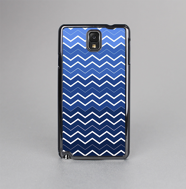 The Blue Gradient Layered Chevron Skin-Sert Case for the Samsung Galaxy Note 3