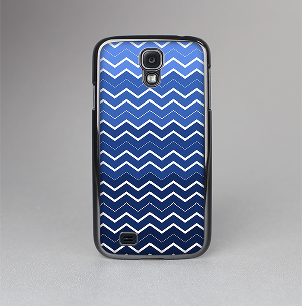 The Blue Gradient Layered Chevron Skin-Sert Case for the Samsung Galaxy S4