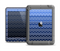 The Blue Gradient Layered Chevron Apple iPad Mini LifeProof Nuud Case Skin Set