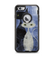 The Blue Grungy Textured Cat Apple iPhone 6 Plus Otterbox Defender Case Skin Set