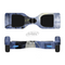The Blue Grungy Textured Cat Full-Body Skin Set for the Smart Drifting SuperCharged iiRov HoverBoard