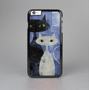 The Blue Grungy Textured Cat Skin-Sert Case for the Apple iPhone 6 Plus