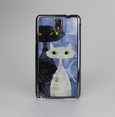 The Blue Grungy Textured Cat Skin-Sert Case for the Samsung Galaxy Note 3