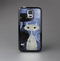 The Blue Grungy Textured Cat Skin-Sert Case for the Samsung Galaxy S5