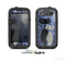 The Blue Grungy Textured Cat Skin For The Samsung Galaxy S3 LifeProof Case