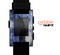 The Blue Grungy Textured Cat Skin for the Pebble SmartWatch
