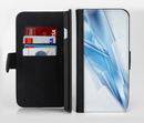 The Blue HD Glass Shard Ink-Fuzed Leather Folding Wallet Credit-Card Case for the Apple iPhone 6/6s, 6/6s Plus, 5/5s and 5c