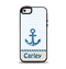 The Blue Highlighted Anchor with Rope Name Script Apple iPhone 5-5s Otterbox Symmetry Case Skin Set