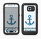 The Blue Highlighted Anchor with Rope Name Script Full Body Samsung Galaxy S6 LifeProof Fre Case Skin Kit
