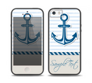The Blue Highlighted Anchor with Rope Skin Set for the iPhone 5-5s Skech Glow Case