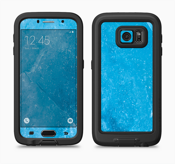 The Blue Ice Surface Full Body Samsung Galaxy S6 LifeProof Fre Case Skin Kit